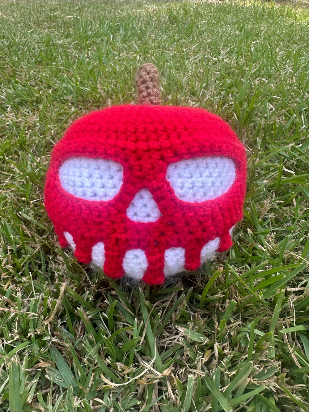 Handmade White & Red Poison Apple